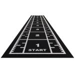 Piste en gazon - 10m x 2m Noir - Curled (poils courts)